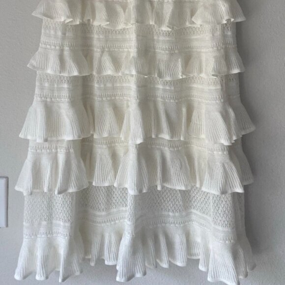 Zimmermann Skirt Wonderland Frill Knit Midi s 0 - Picture 5 of 5